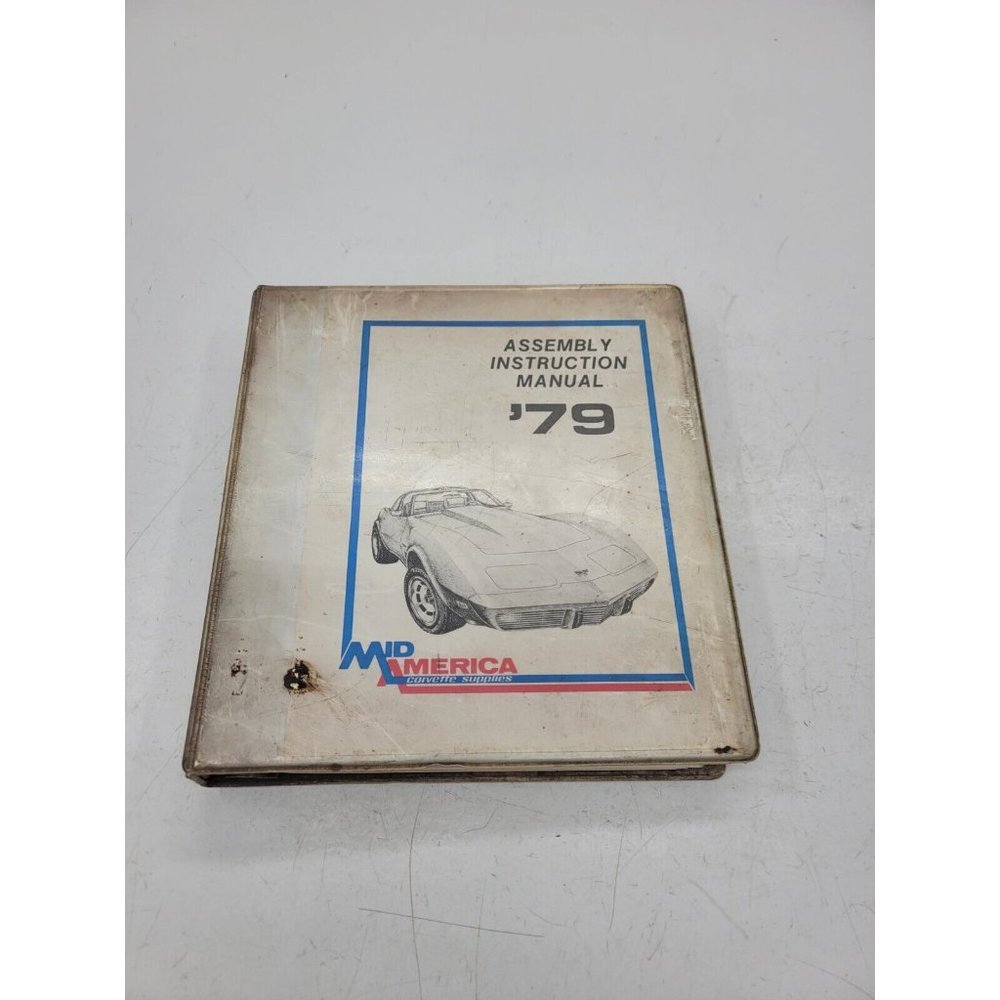 Corvette Assembly Instruction Manual Mid America 1979 Supplies